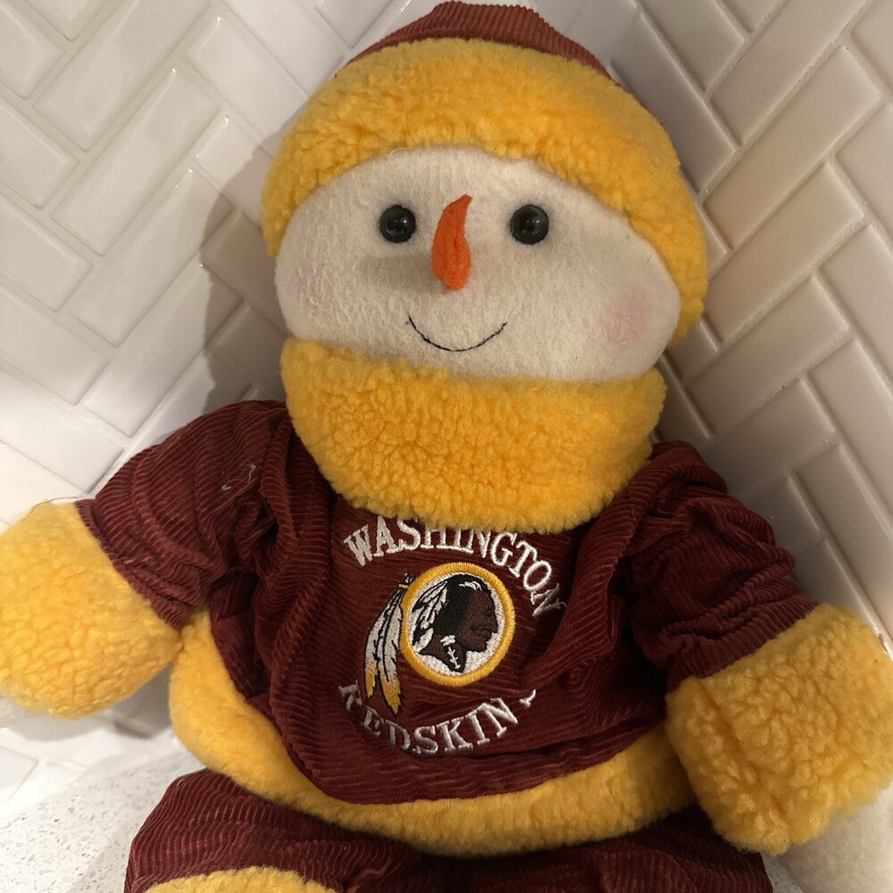 Washington Redskins Stuffed Plush Snowman Weighted Shelf Sitter NFL Commanders